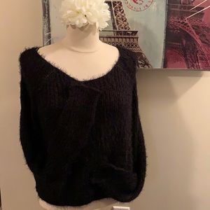 Black Cropped Sweater